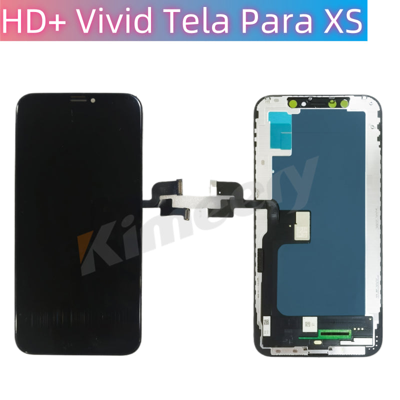 Substituição de tela de telefone HD+ VIVID para iPhone XS