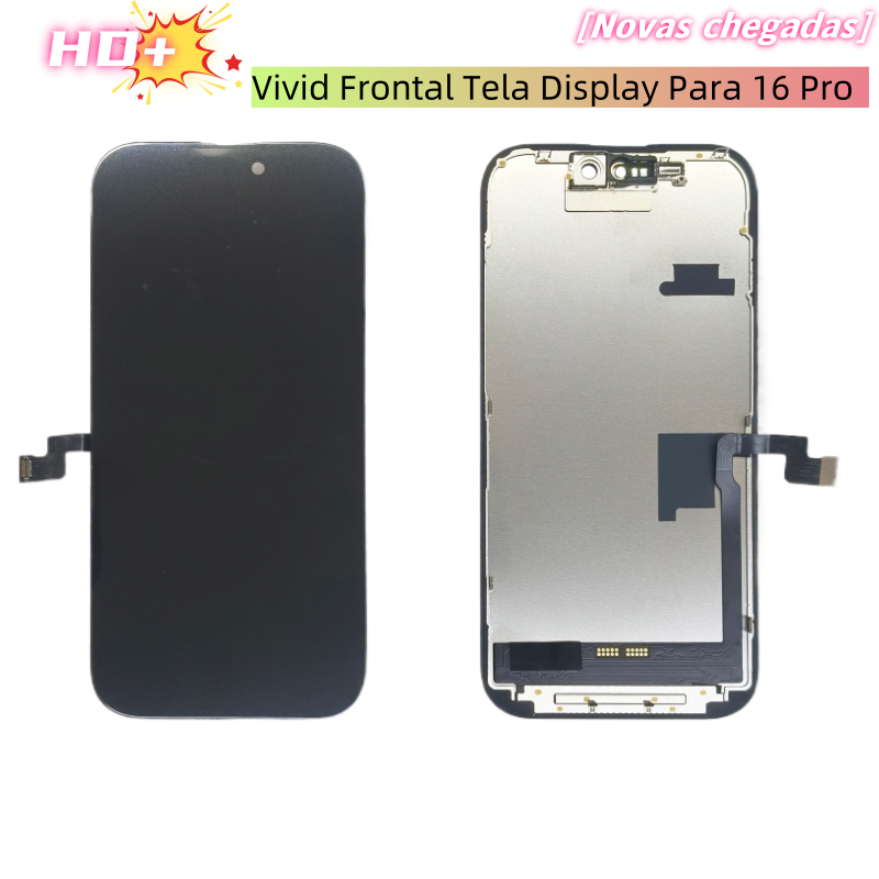 Substituição de tela de telefone HD+ VIVID para iPhone 16 Pro