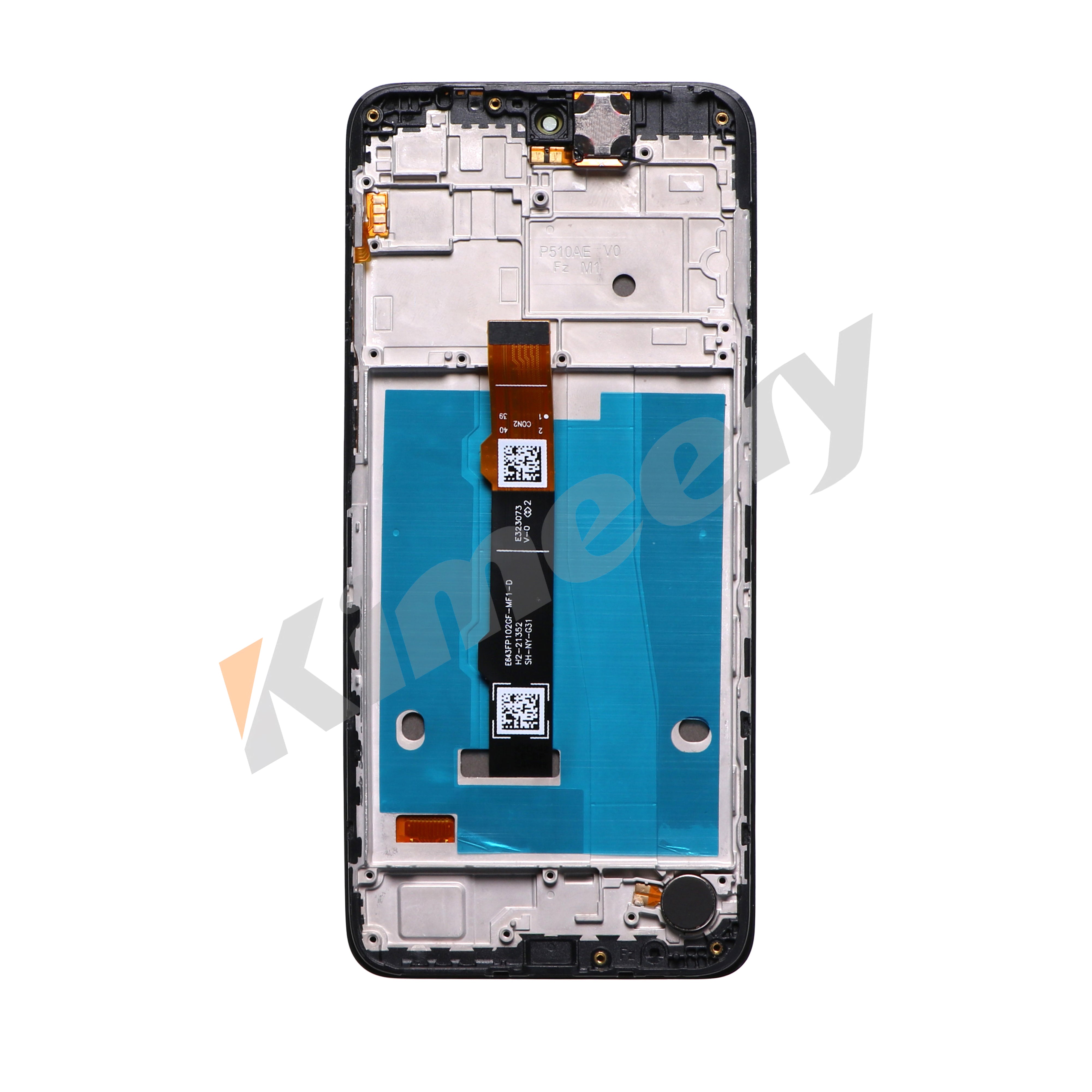 Conjunto de tela sensível ao toque do digitalizador de tela LCD Com Aro para Motorola Moto G42