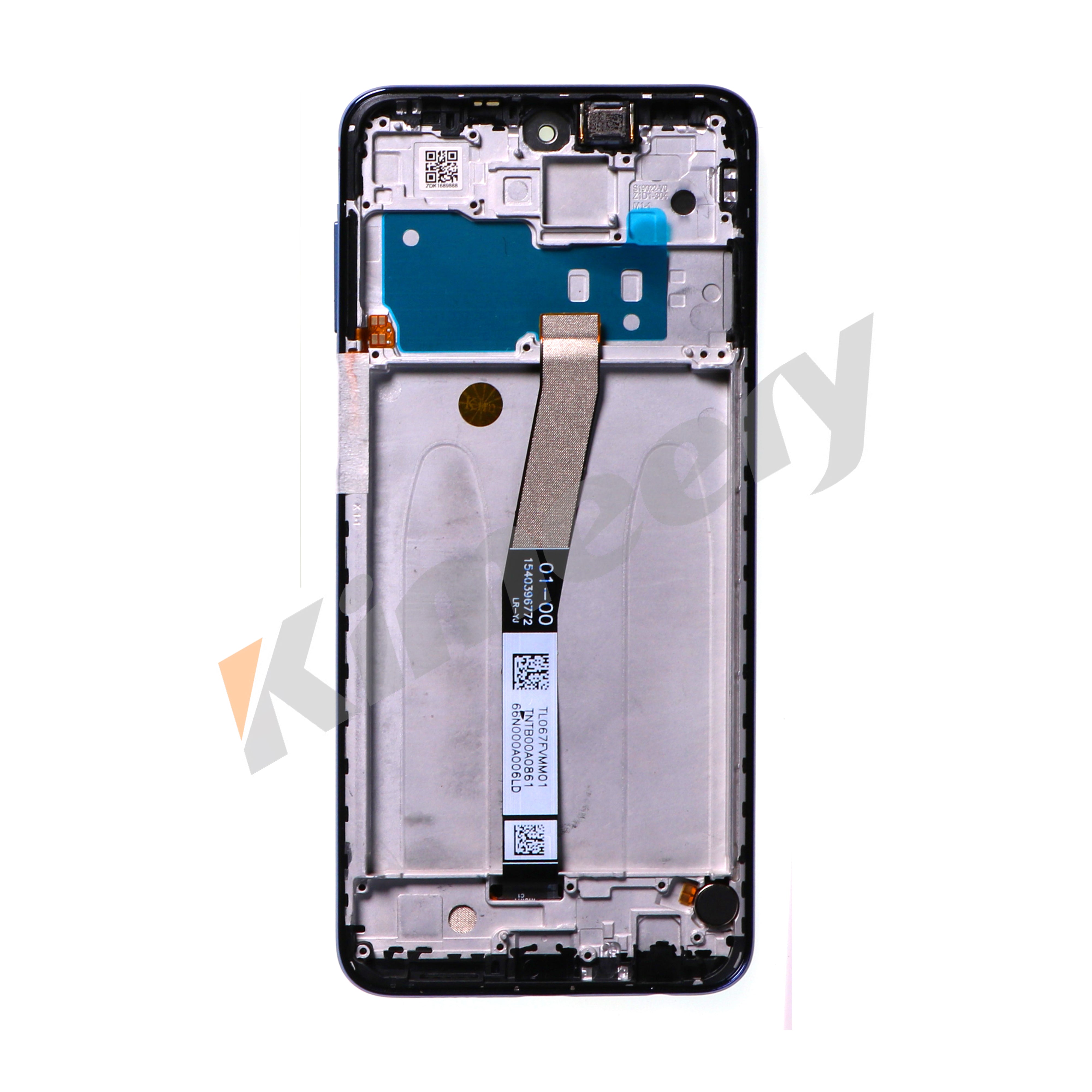 Tela LCD com moldura e peças compatíveis com Xiaomi Redmi Note 9S AZUL