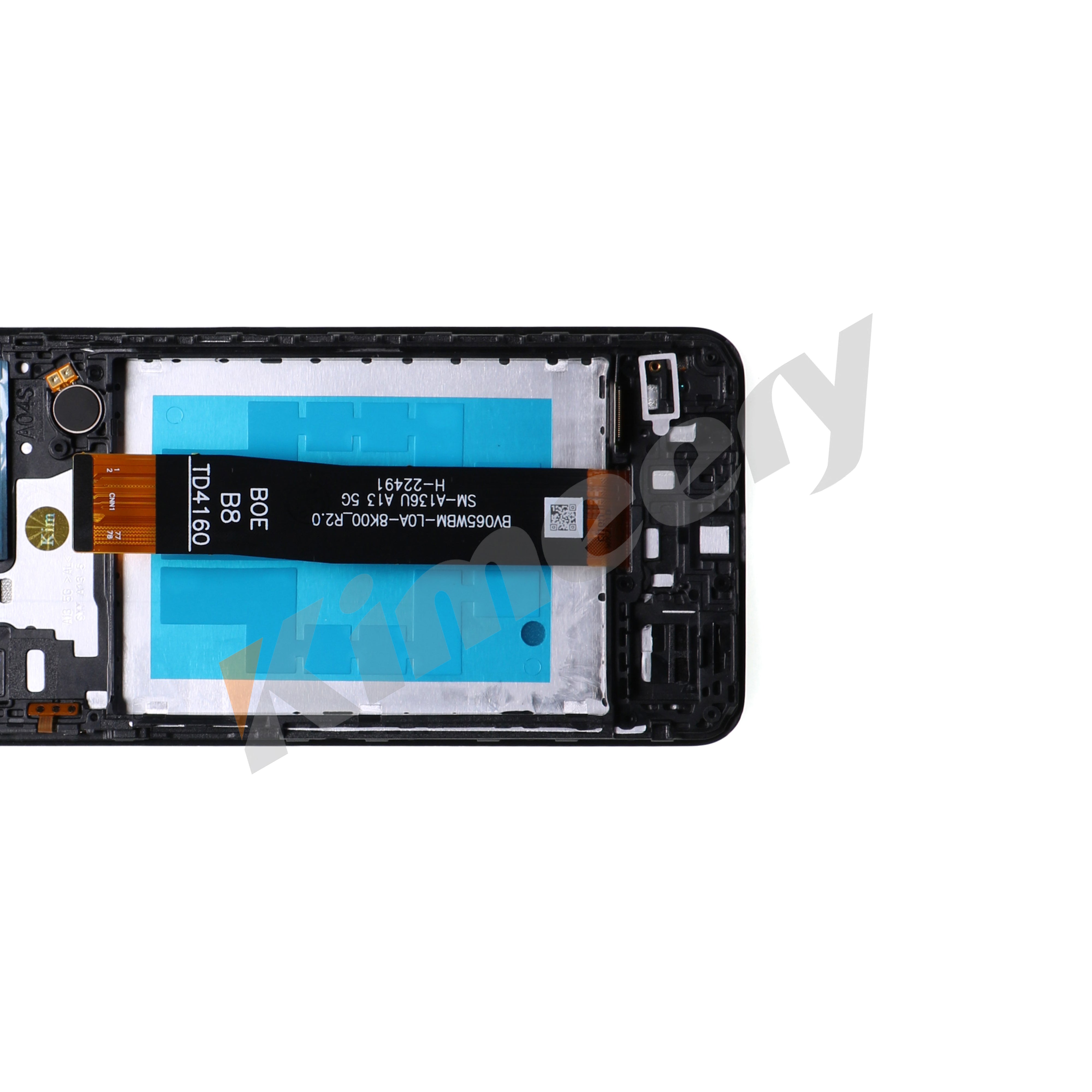 Conjunto de tela LCD com moldura e peças compatíveis com Samsung Galaxy A13 5G A136