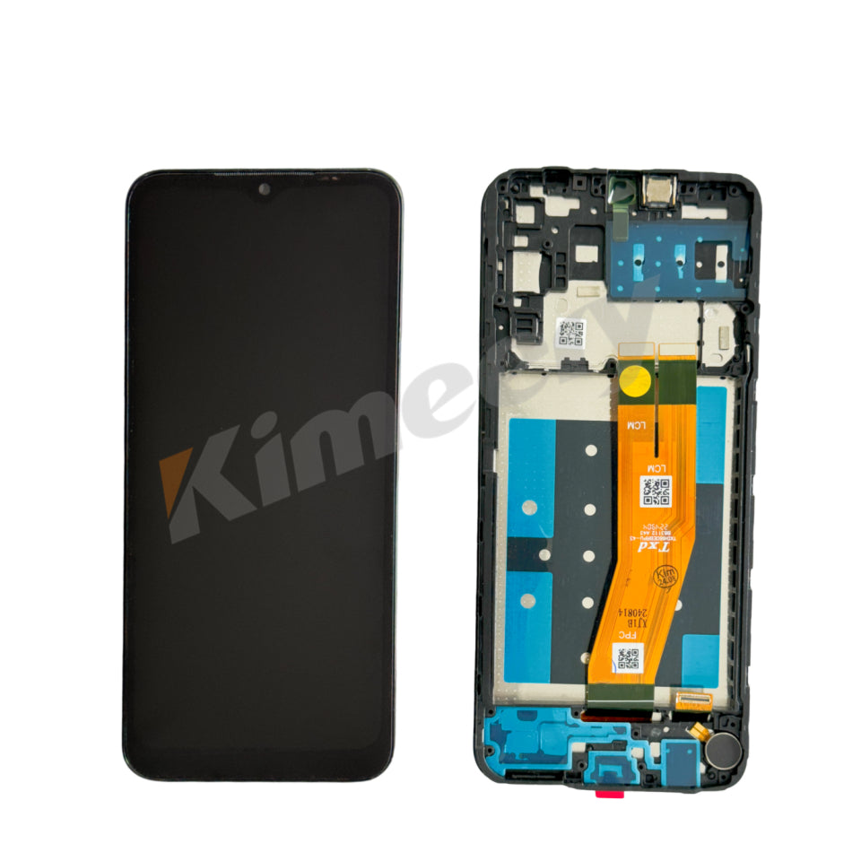 Conjunto de tela LCD com moldura e peças compatíveis com Samsung Galaxy A14 4G A145