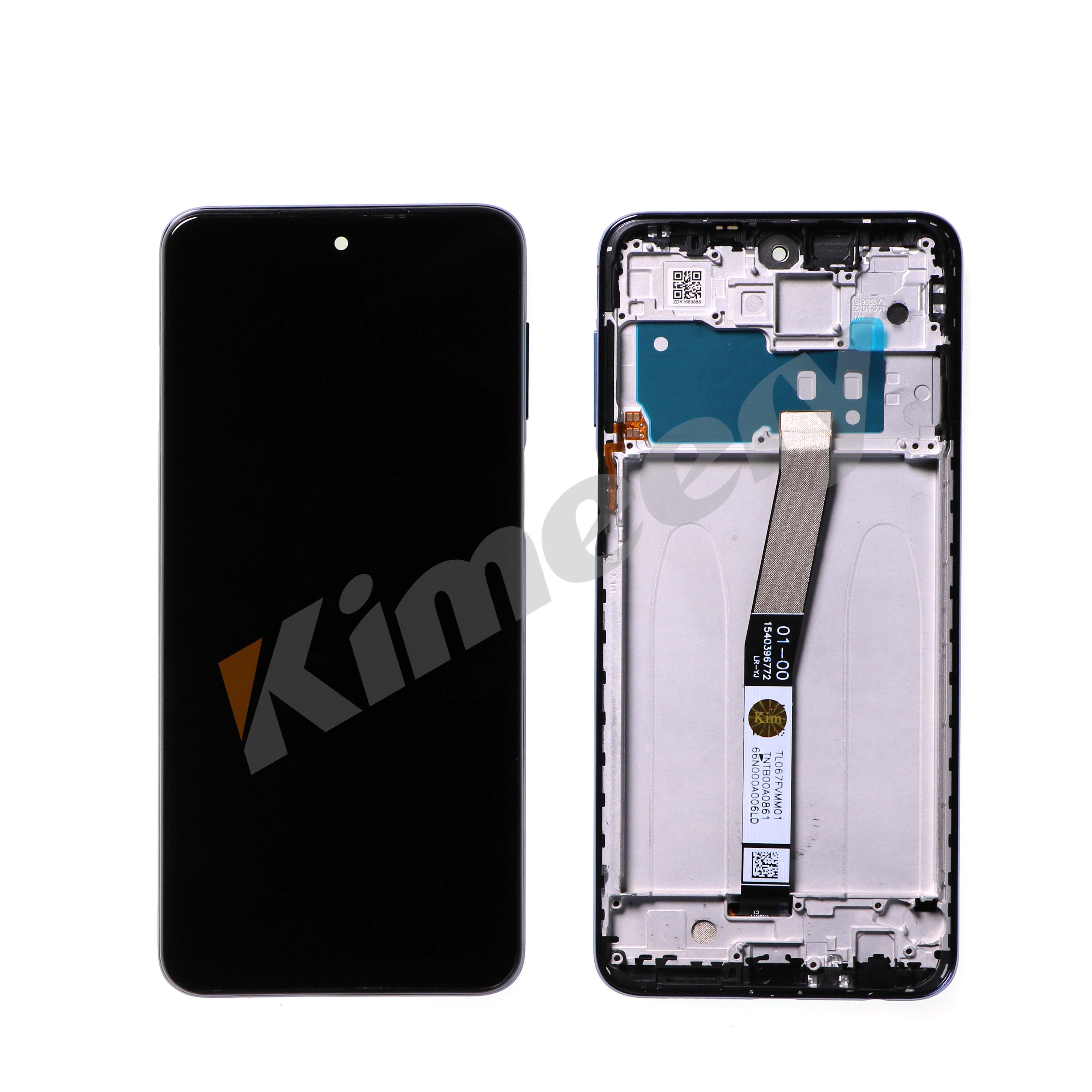 Tela LCD com moldura compatível com Xiaomi Redmi Note 9S