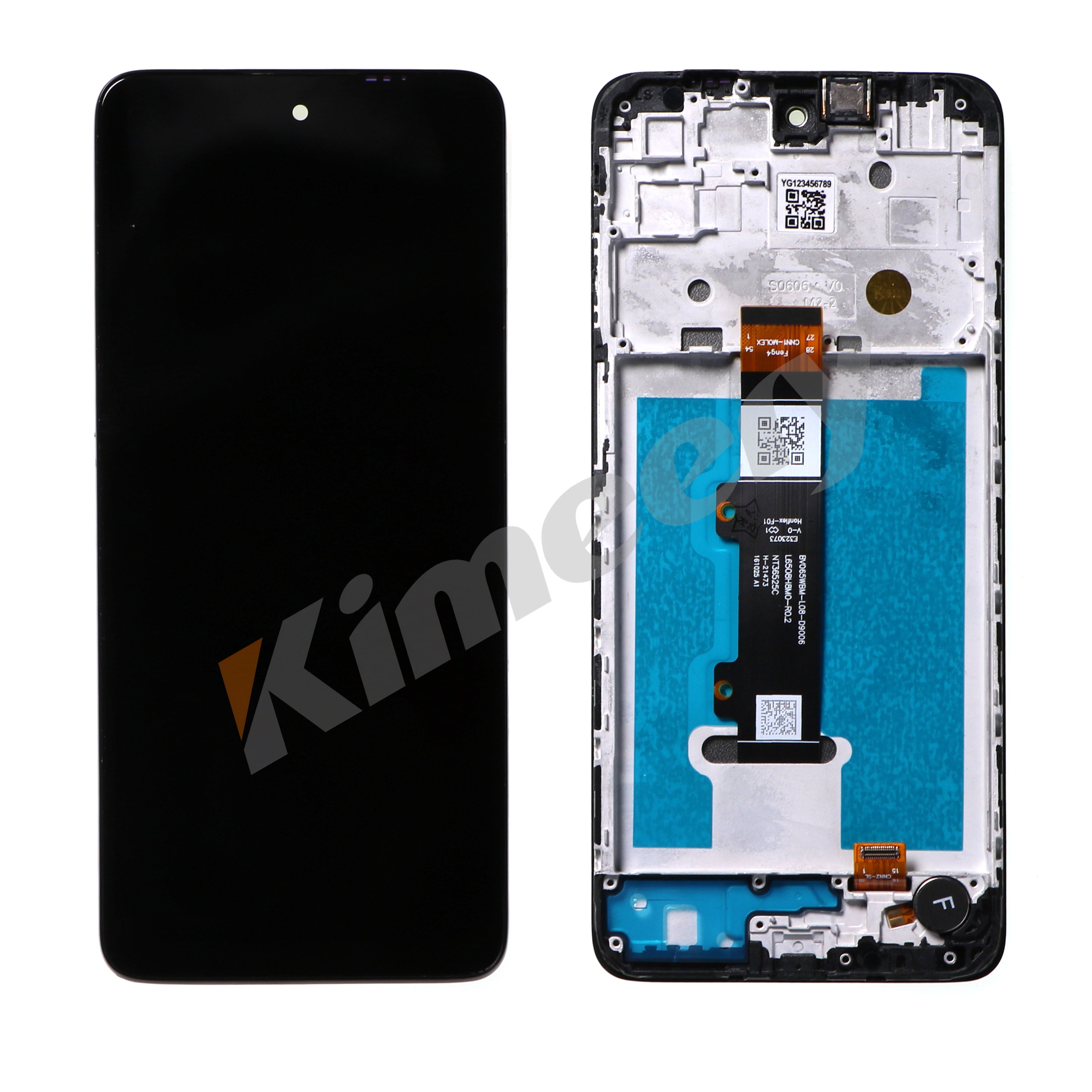 Conjunto de tela LCD com peças compatíveis para Motorola Moto E32