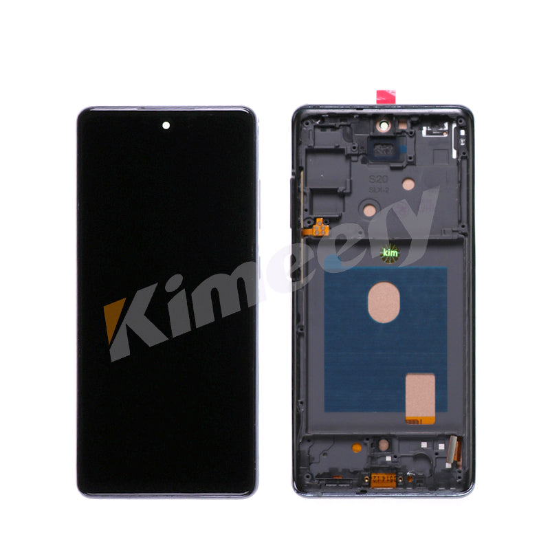OLED Tela VIVID LCD completa para Samsung Galaxy S20FE (PRATA/ PRETO)