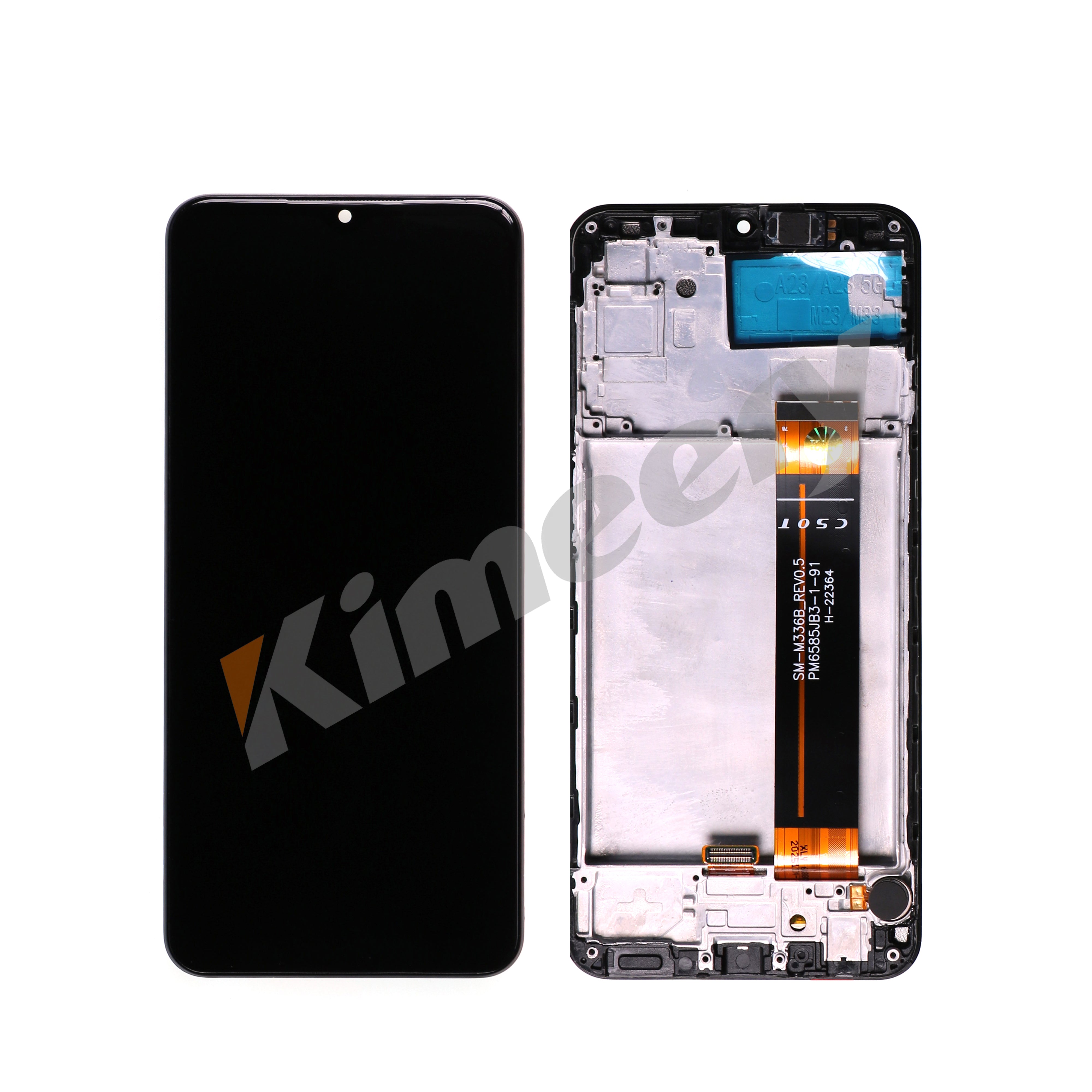 Tela LCD completa com moldura, com peças, compatível com Samsung Galaxy M23