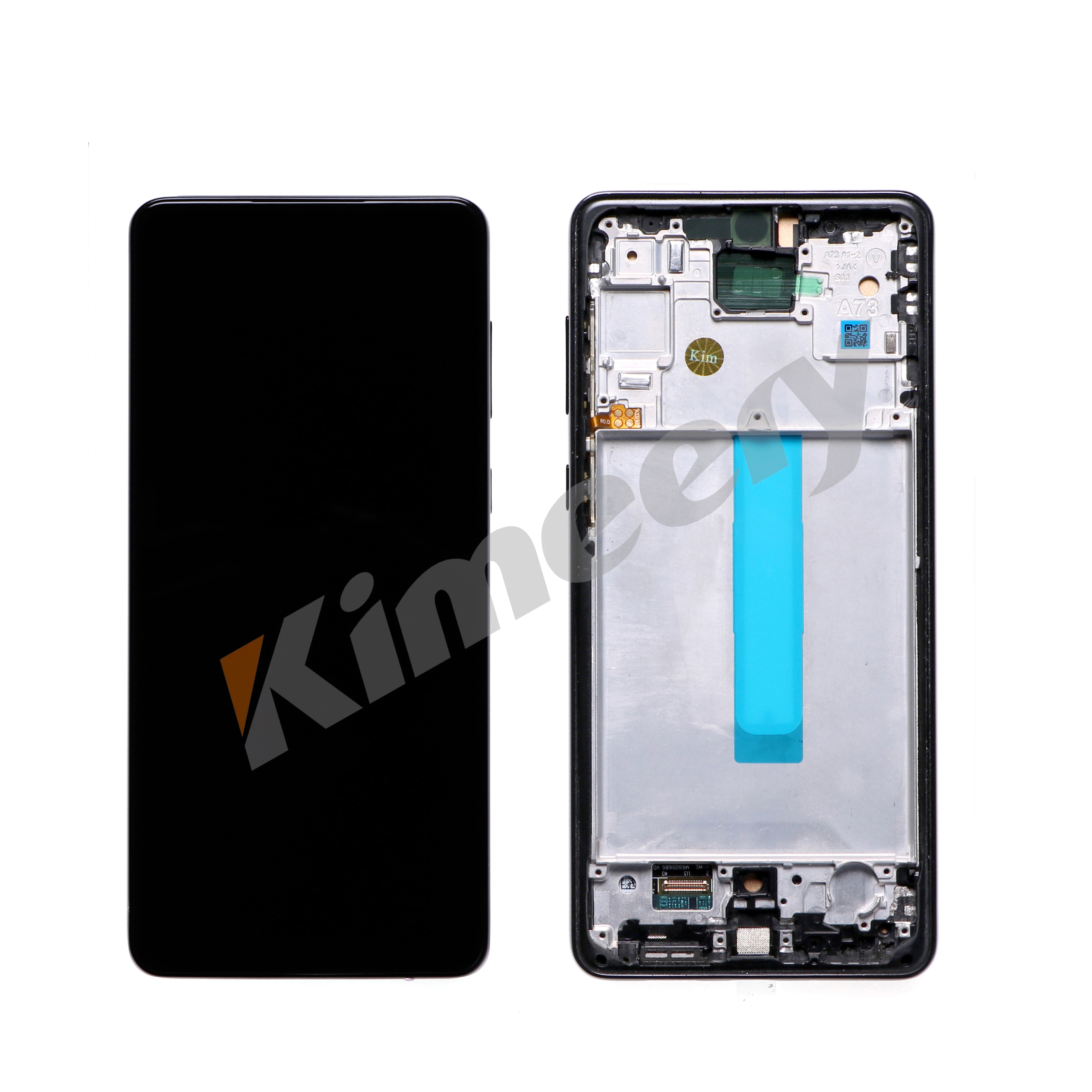 Conjunto de tela INCELL com moldura compatíveis para Samsung Galaxy A73 5G