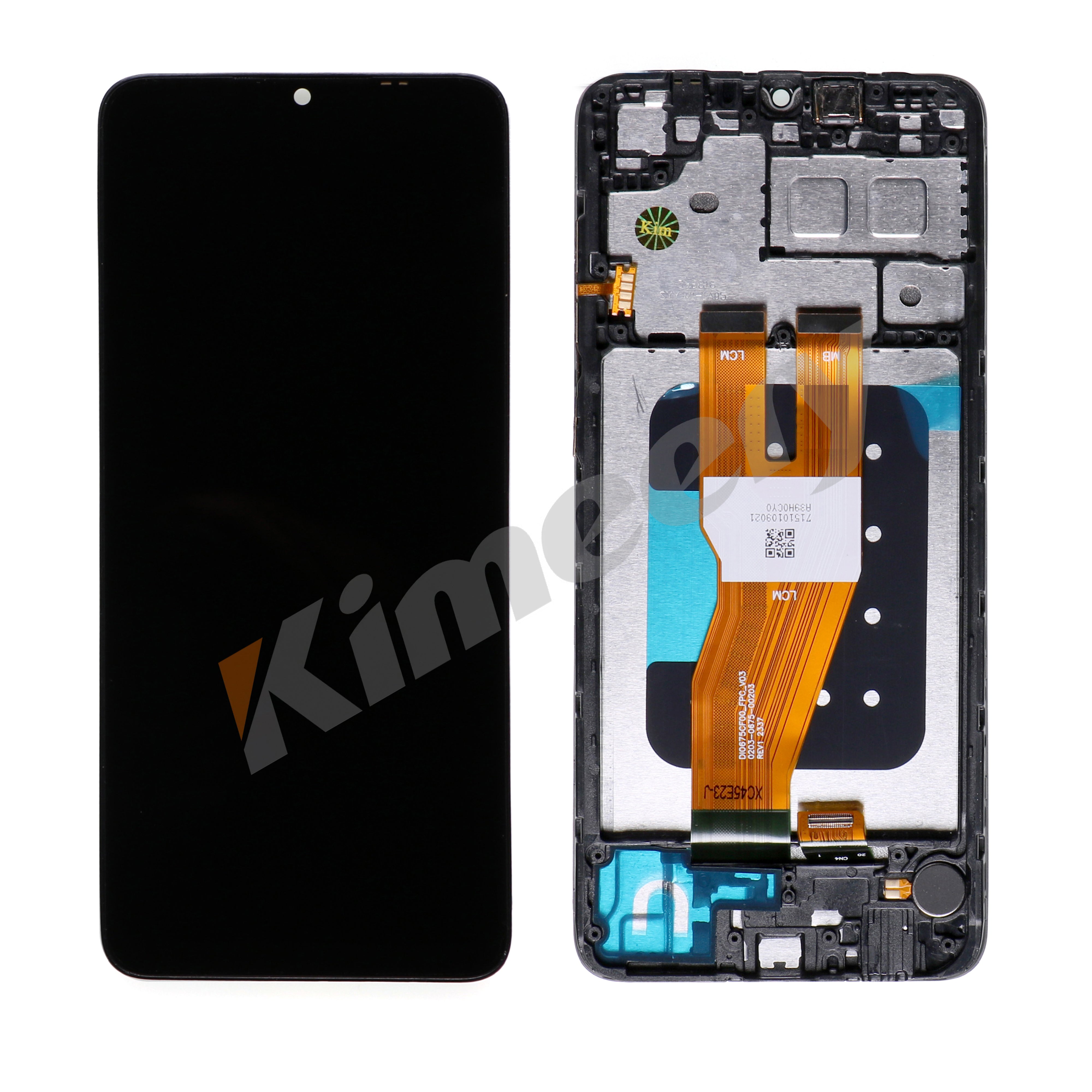 Conjunto de tela LCD com moldura e peças compatíveis com Samsung Galaxy A05