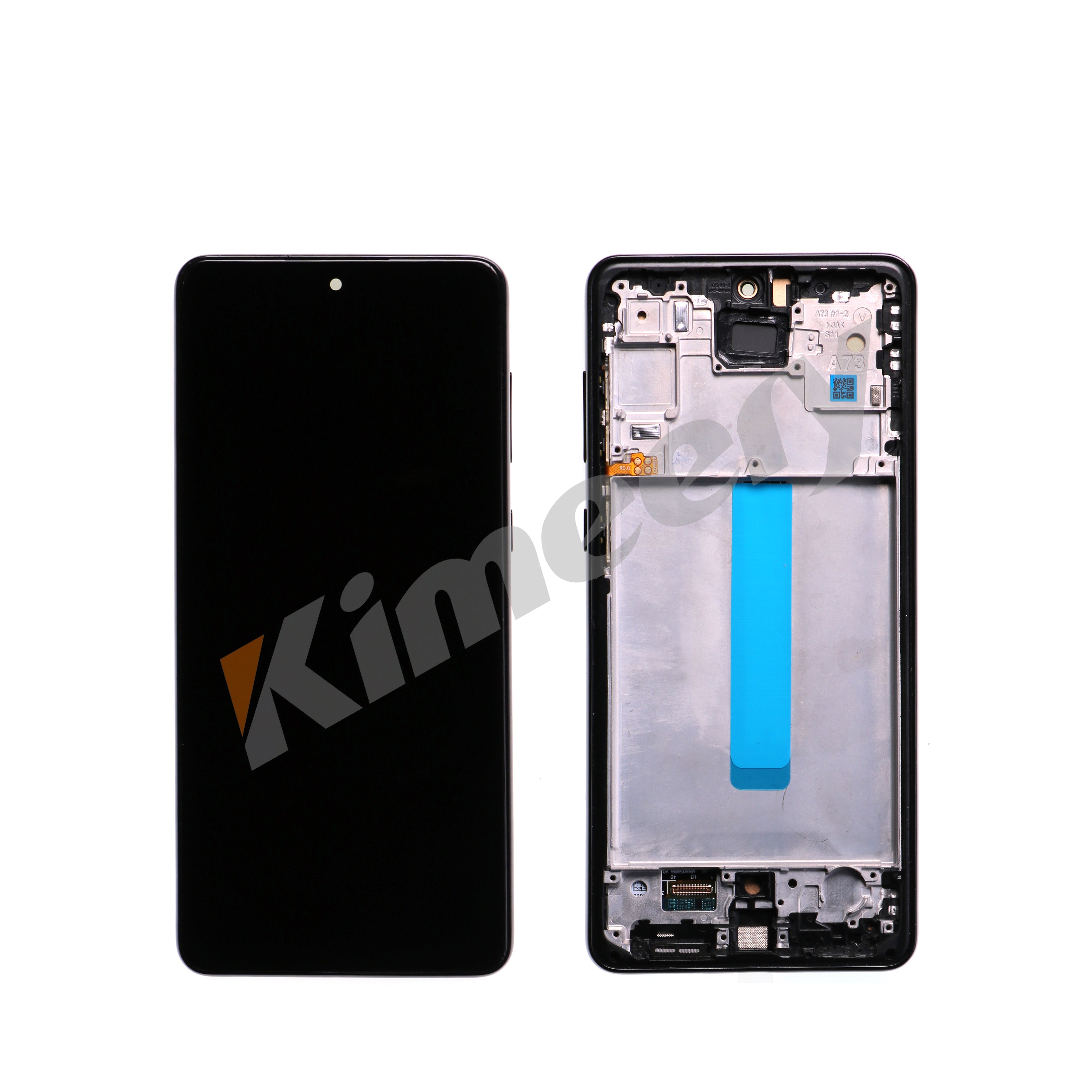 Conjunto de tela INCELL com moldura compatíveis para Samsung Galaxy A73 5G