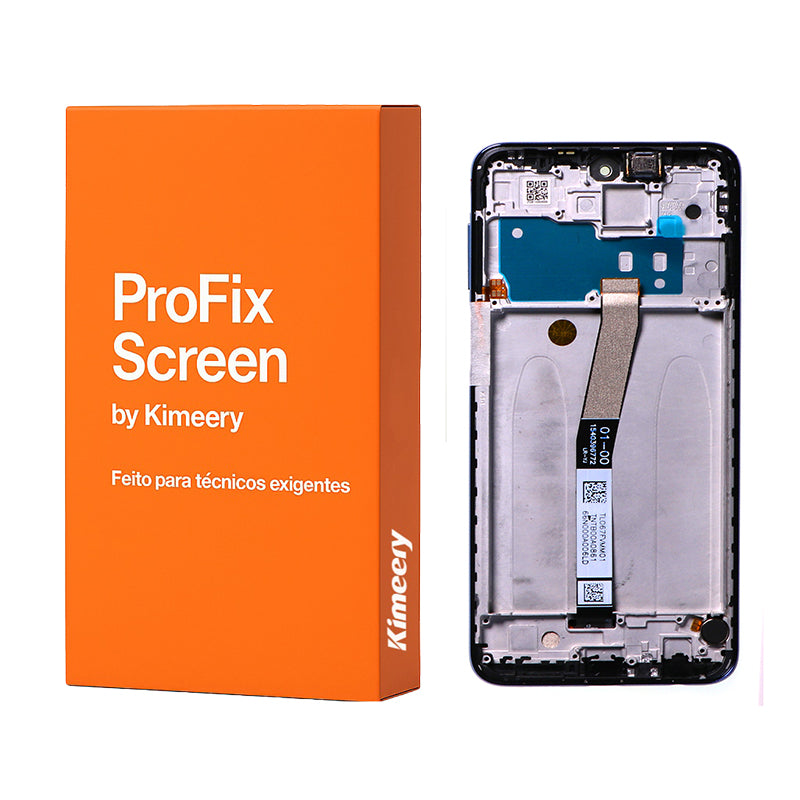 Tela LCD com moldura e peças compatíveis com Xiaomi Redmi Note 9S AZUL