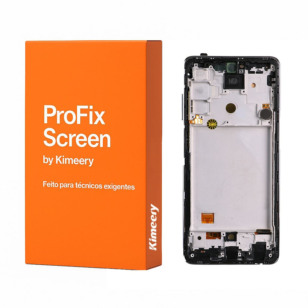 Frontal OLED com moldura com peças compatíveis para Samsung Galaxy A72 A725