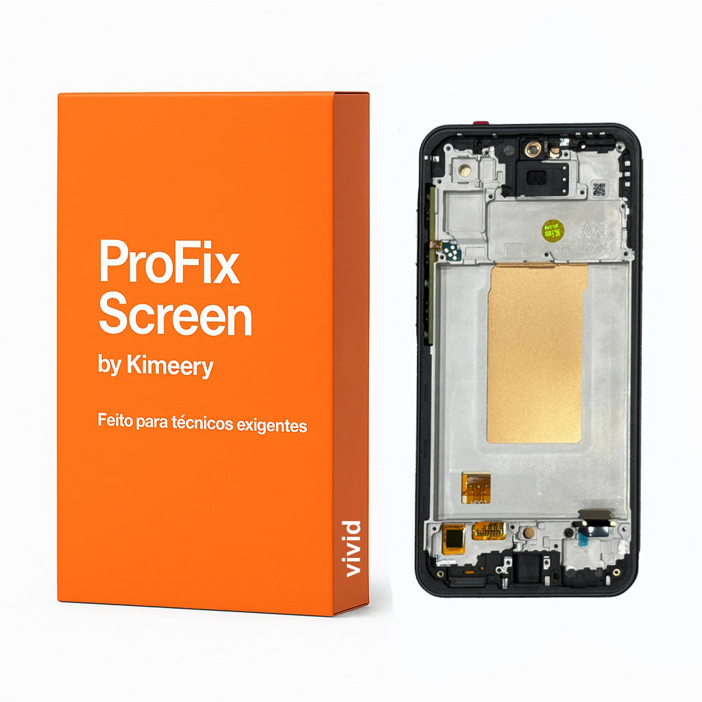 ProFix OLED Tela VIVID LCD completa com Samsung Galaxy A36 (5G)-  PRETO