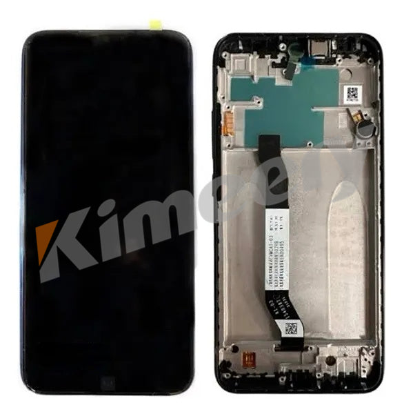 Tela LCD com moldura e peças compatíveis com Xiaomi Redmi Note 8T PRETO