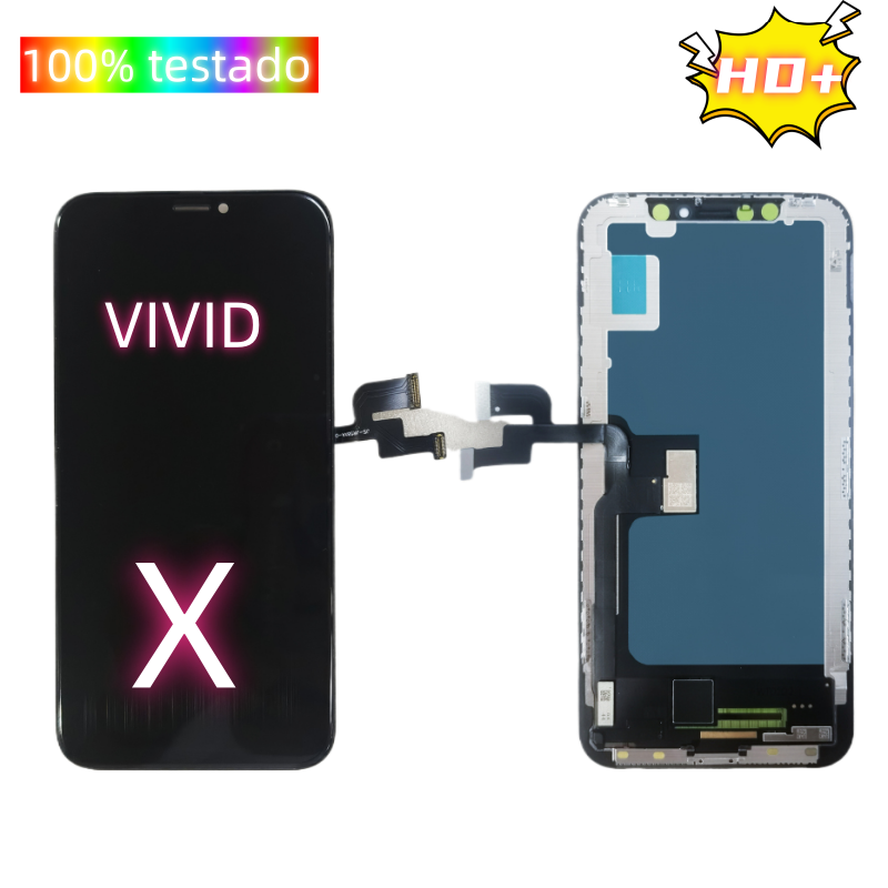 Substituição de tela de telefone HD+ VIVID para iPhone X